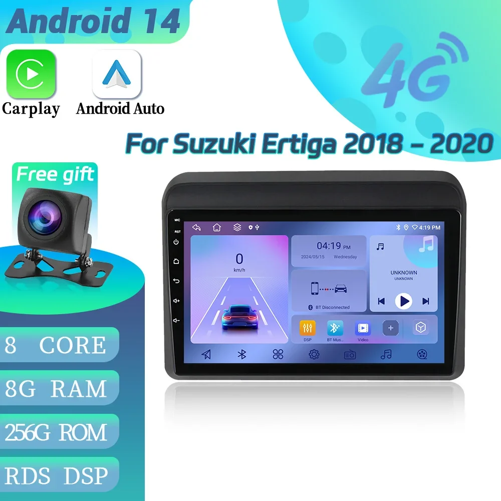 

Car Radio Multimedia Video 4G GPS For Suzuki Ertiga 2018-2020 Android Navigation Wireless Bluetooth Carplay Touch Screen Stereo