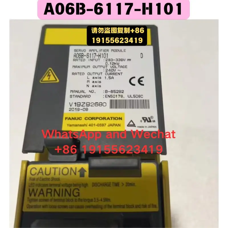 Used OEM disassembled parts A06B-6117-H101 Driver Functional test OK Quick delivery