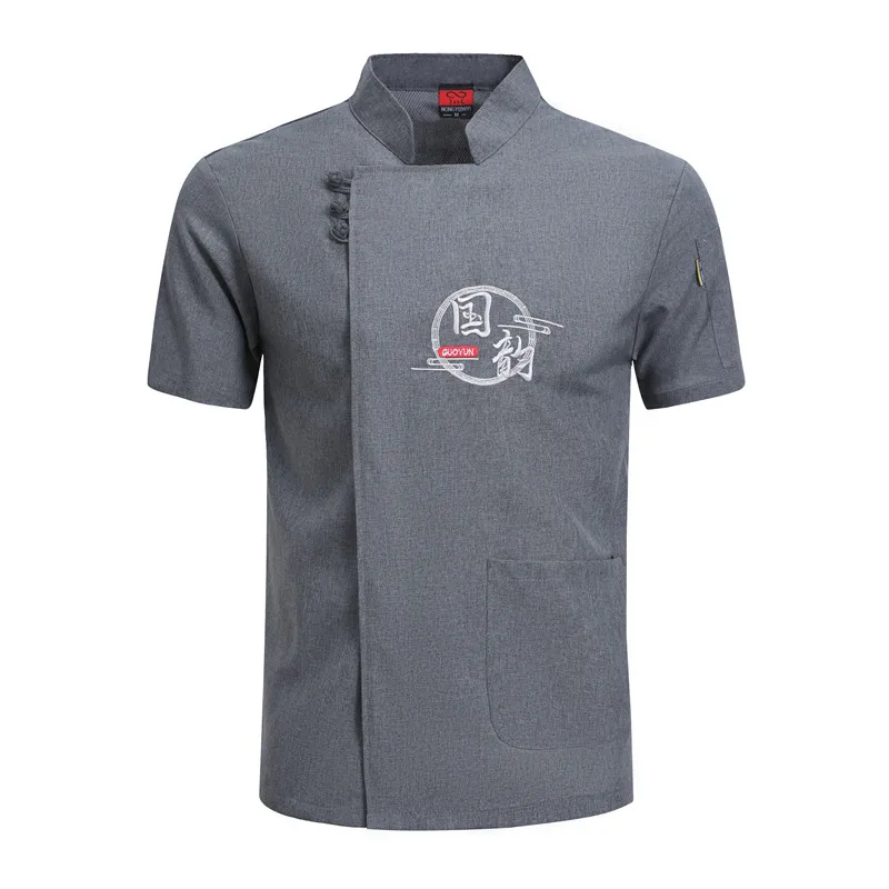 Cook เสื้อผ้าผู้ชายผู้หญิง Chef Jacket Waiter Uniforms Dining Hall บริการอาหารเบเกอรี่ Chef เสื้อ Tops ห้องครัวชุดแขนสั้น