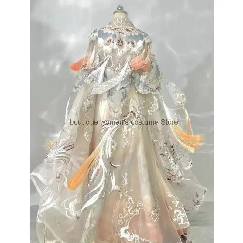 سحابة فينيكس الجنية قصر تأثيري النمط الصيني تحسين عناصر هان التطريز الثقيل Hanfu سوبر الجنية سونغ سلالة زوجين #1