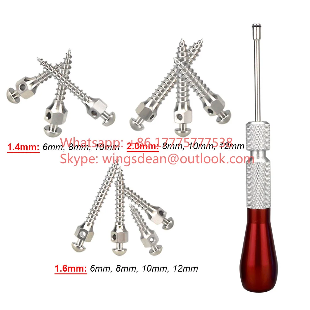 

Titanium Alloy Dentals Lab Micro Mini Implants Orthodontic Anchor Screw Self Drilling Screwdriver Matching Tool Dentist Material