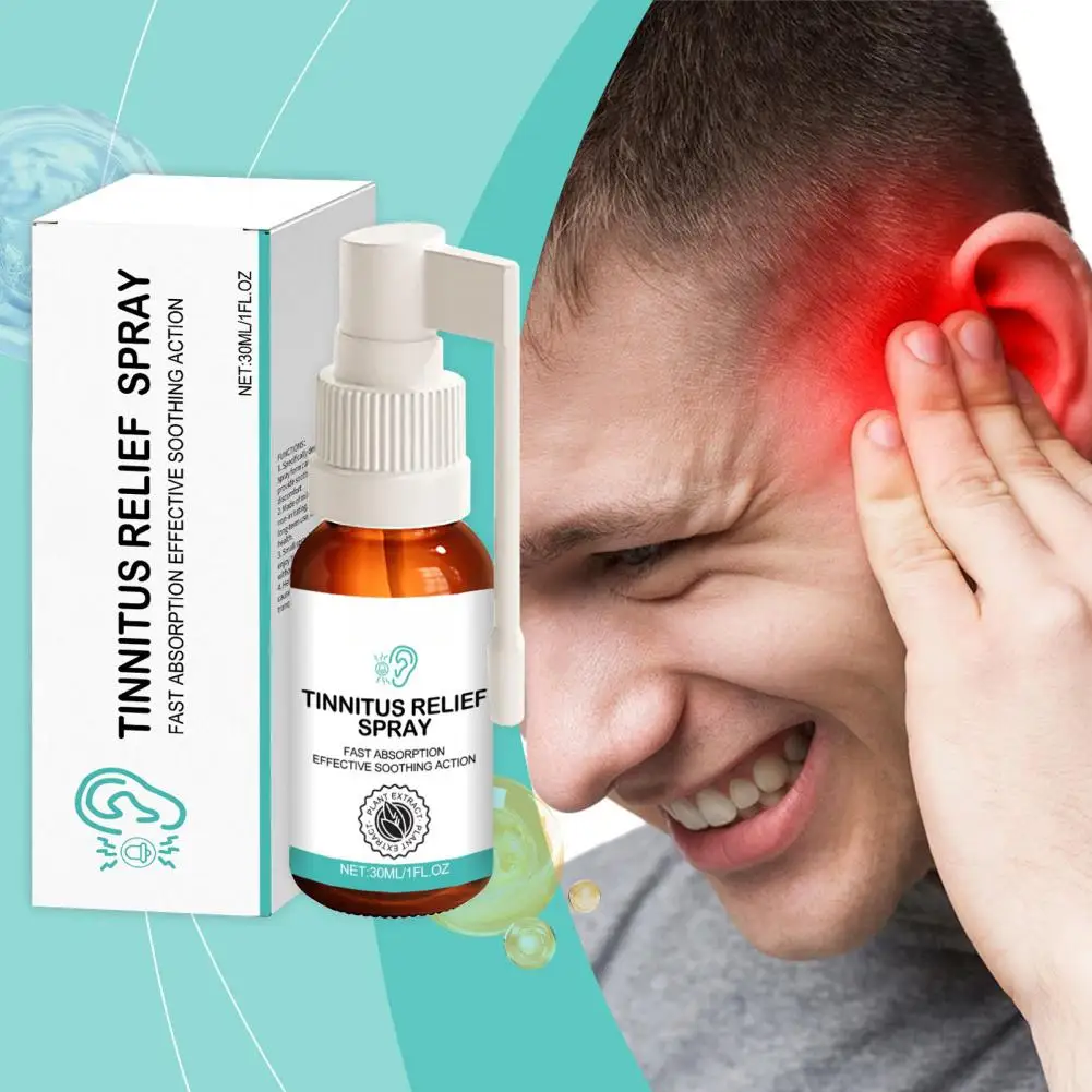 

NEW Tinnitus Relief Spray Improves Listening Deafness Soothing Ear Itching Discomfort Soften Earwax Ear Cleaning Otitis Care