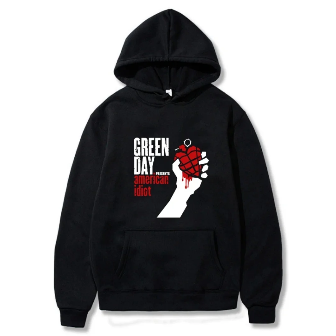 Nieuwe Heren Hoody GREEN DAY Gedrukt Tops Puur Katoen Lente En Herfst Mode Kinderhoodie Heren En Dames Y2K Hoodie