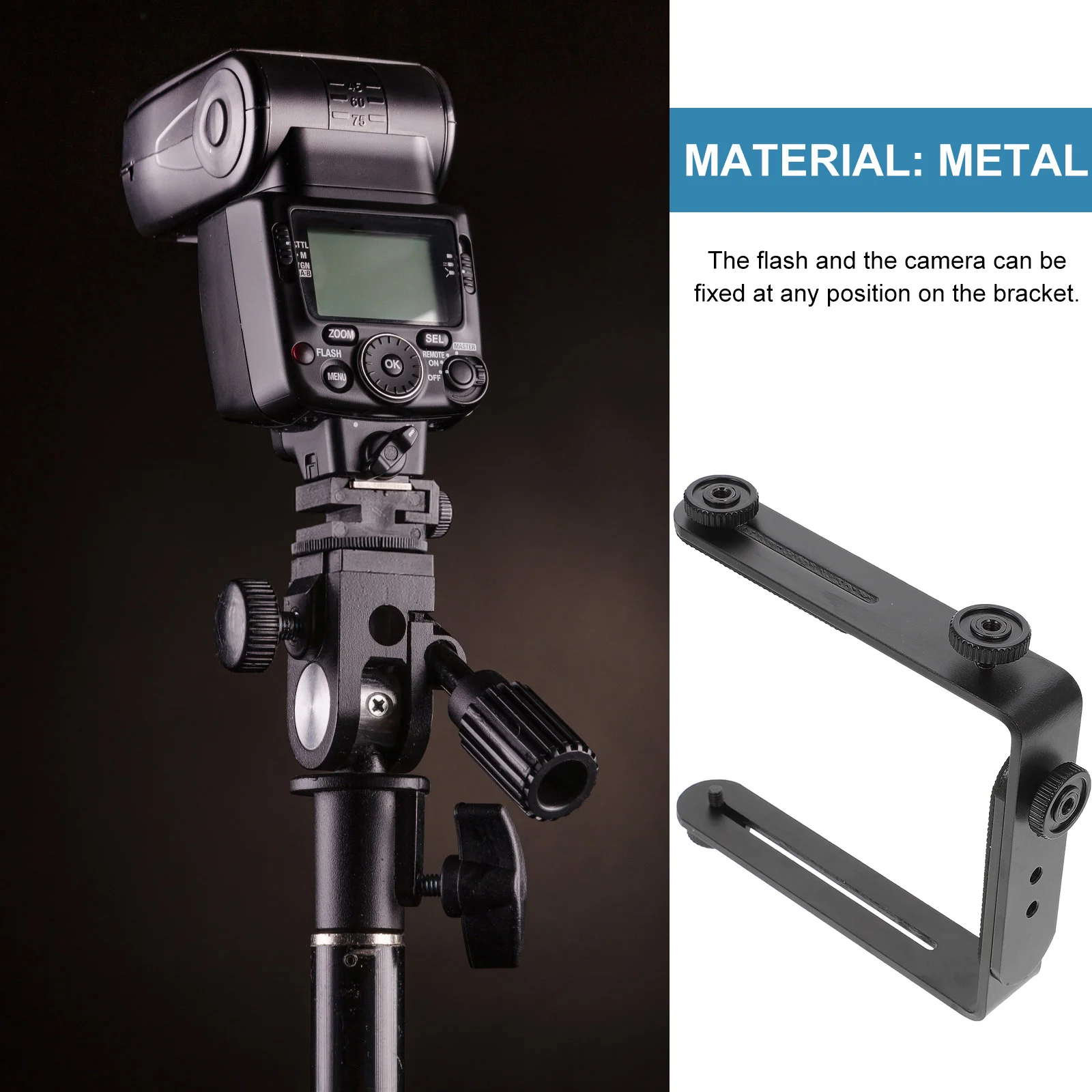 

L-Shaped Bracket For Camera Metal Holder Matte Anti-Slip 1/4 Screw Holes Studio Photography Accessories Dslr Camcorder