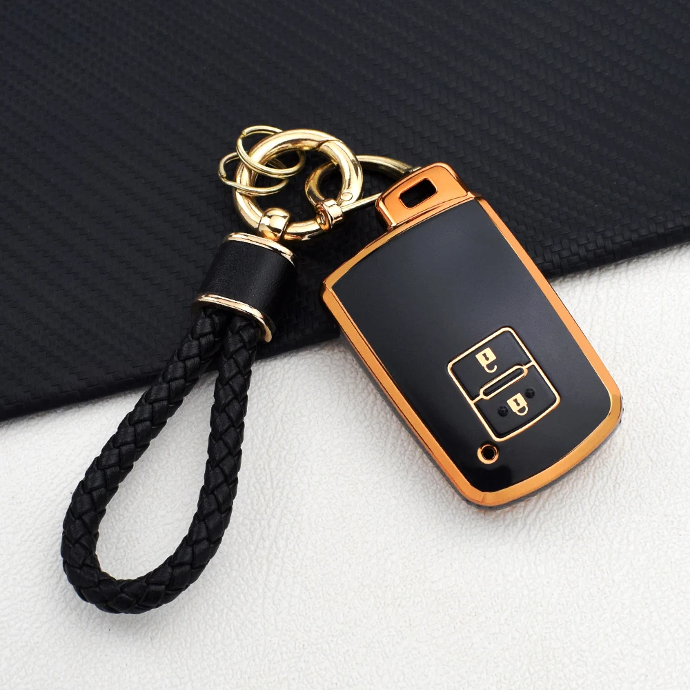 2/3/4 Buttons Anti-Scratch TPU Key Fob Cover for Toyota Camry RAV4 2012-2018 Key Holder Fit For Auris Hybrid Avalon Yaris Verso view 6
