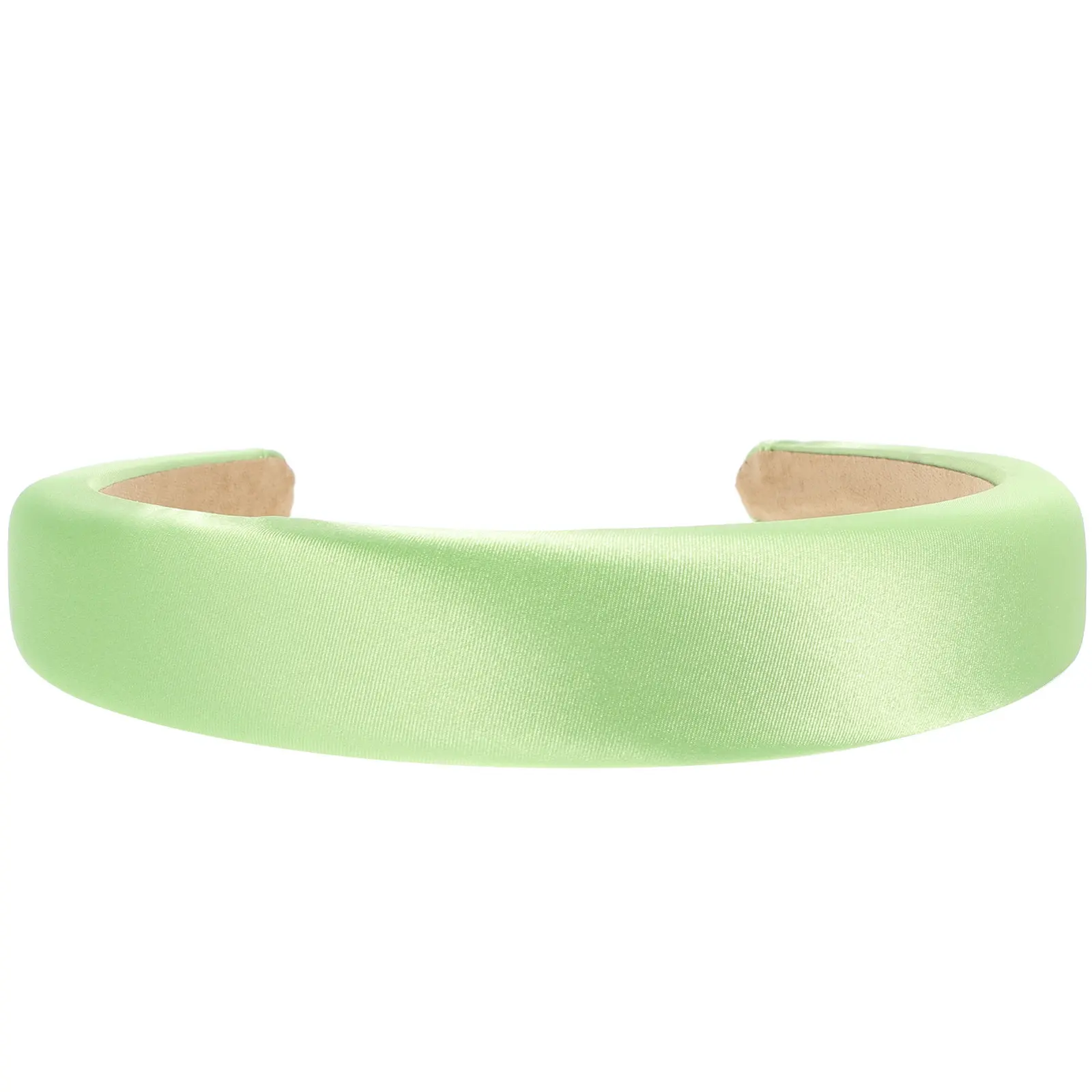 

Thick Satin Headband Women's Wide Plain Nonslip Hairband Soft Lightweight Hair Styling Tool for Party Beach Travel Daily
