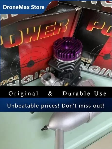 DroMaImported FCPower FC52 2 Stroke 52 Nitro Engine Motor Instead Of ASP S52A / S52AII Nitro Engine 52 Grade For RC Airplane