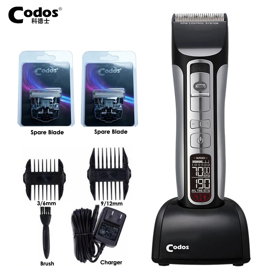 Codos CHC972 Super Professional Rechargeable Hair Clipper For Barber Salon 2600mA Hair Trimmer Ceramic Cutter Cutting Machine