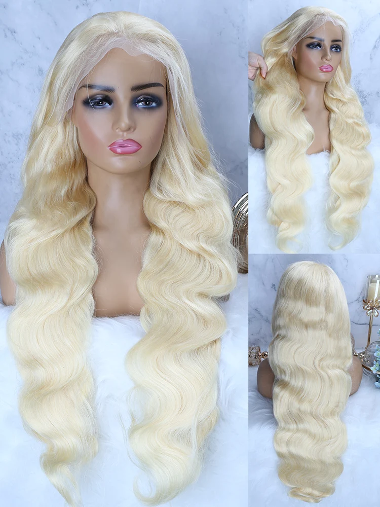 613 Hd Lace Frontal Wig 13x6 Body Wave Wig Raw Hair Vietnamien PrePlucked Blonde 13x4 Lace Front Wig Human Hair 360 Lace 30" 40"