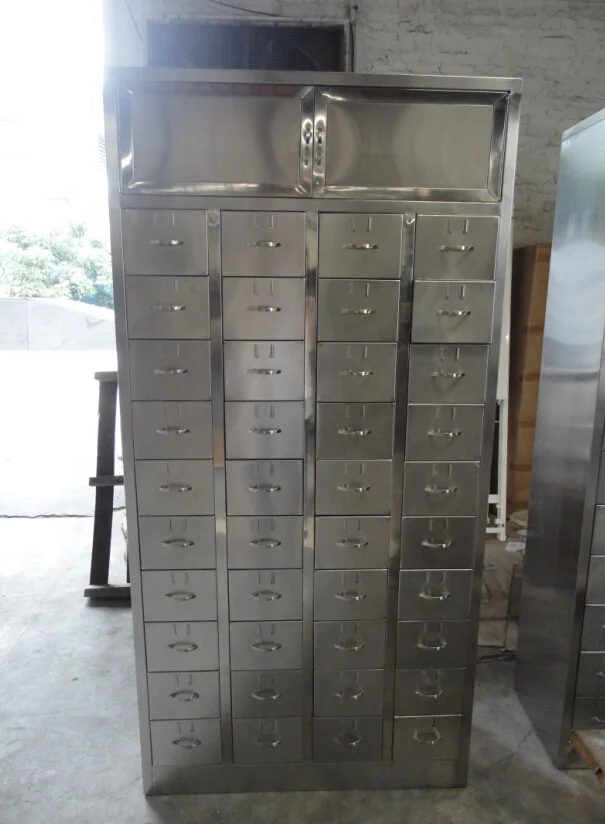 Hospital Furniture  Hospital Clinic Stainless Steel Instrument Medical Cabinet Locker