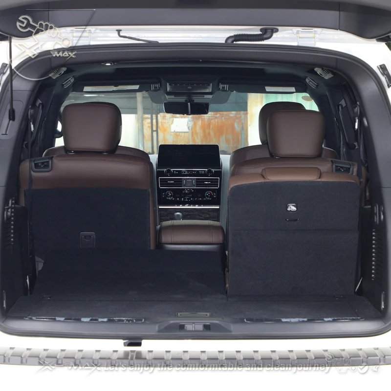 For Nissan Patrol 2011-2023 Custom Fit Car Trunk Mat All Season Black Cargo Mat 3D Shaped Laser Measured Trunk Liners