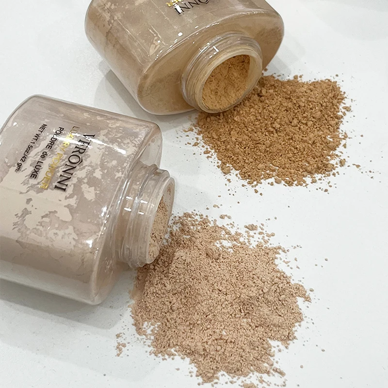 6 Color Banana Powder,Face Foundation Banana Powder Bottle Loose Powder Authentic Oil-Control Brightening Beauty Makeup Art Tool