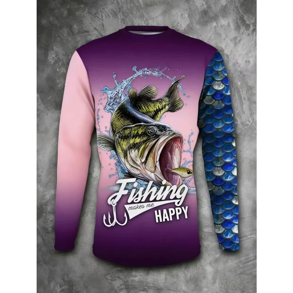 Long Sleeve Fishing Jersey Mix - огляд і ціна Kids Outdoor Wear