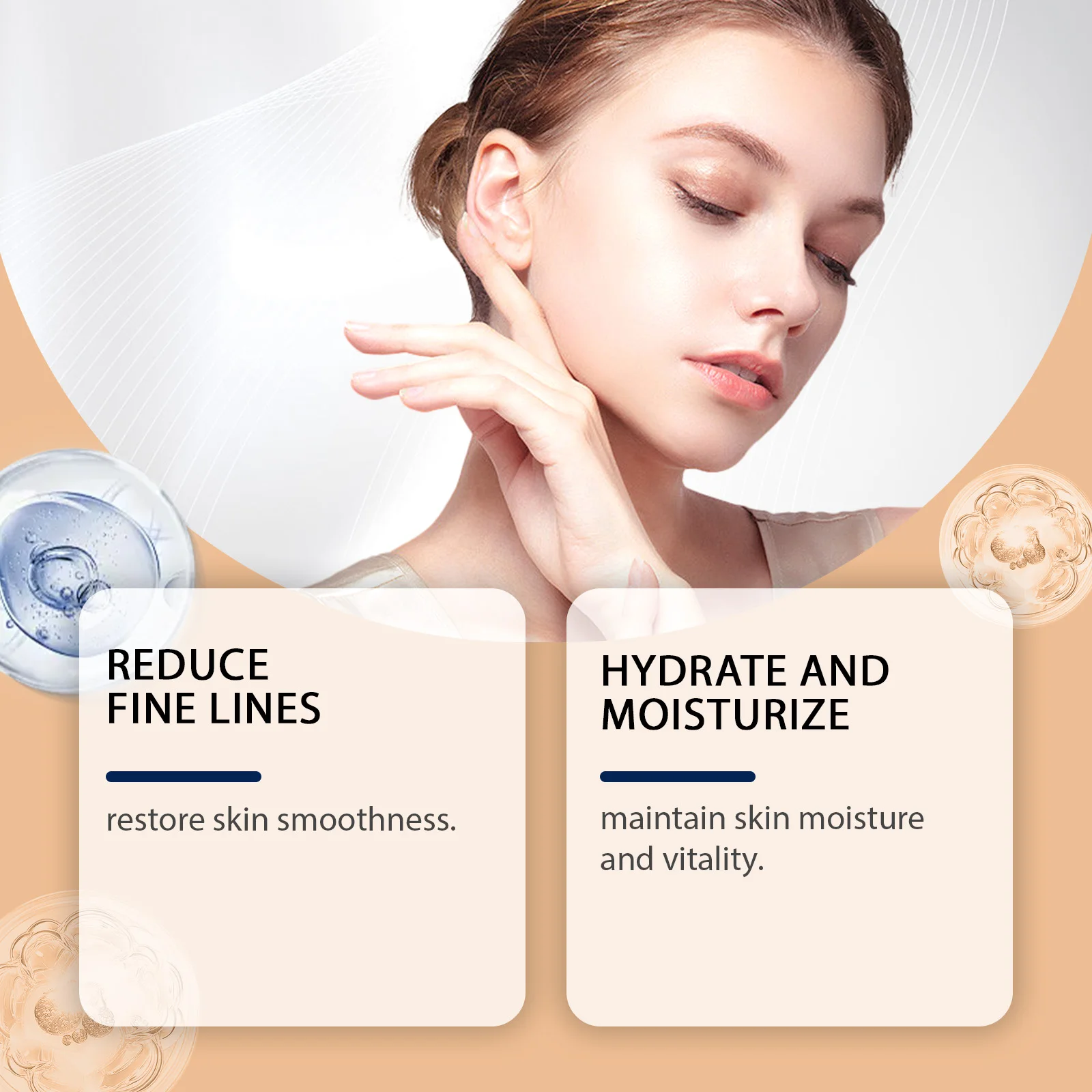 كريم ترطيب لشد البشرة يقلل من الخطوط الدقيقة وحاجز حماية لشد ملامح الوجه وتقليص المسام وغسول مغذي للوجه #3