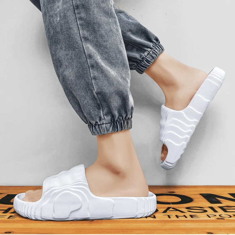 Indoor Outdoor Slippers For Men Women Summer Platform Shoes Soft EVA Anti-slip Couples Bathroom Beach Slides Leisure Sandals image 6