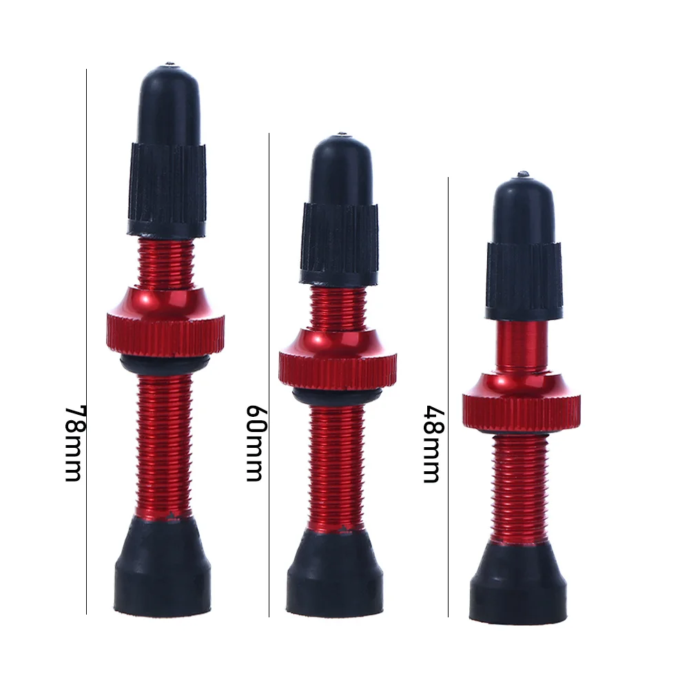 Bicycle Presta Valve for Road MTB, Tubeless Tires, Brass Core, Alloy Stem, Tubeless Rim, Nipples, 48mm, 60mm, 1pc