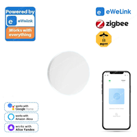 Ewelink ZigBee Button Scene Switch Button Intelligent Linkage Wireless Remoter Battery Powered Automation Scenerio Switch Dimmer