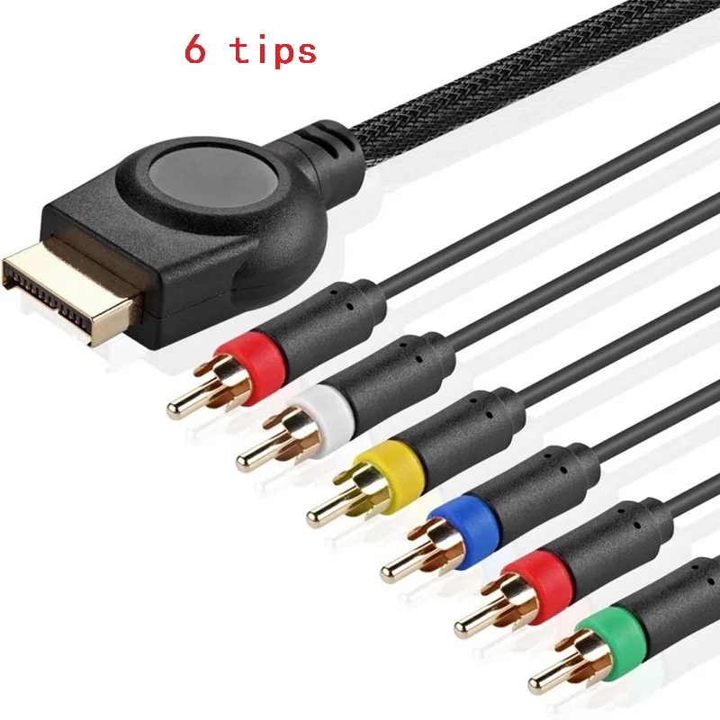 5tips 6 tipsRgb+Sync cable 1.8m Premium High Resolution game cable accessories for Sony PlayStation 2/3