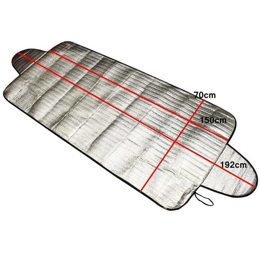 

Quality Windscreen Frost Cover Protector Windshield 4 Layers 70x150cm Collapsible Ice Shield Replacement Shade