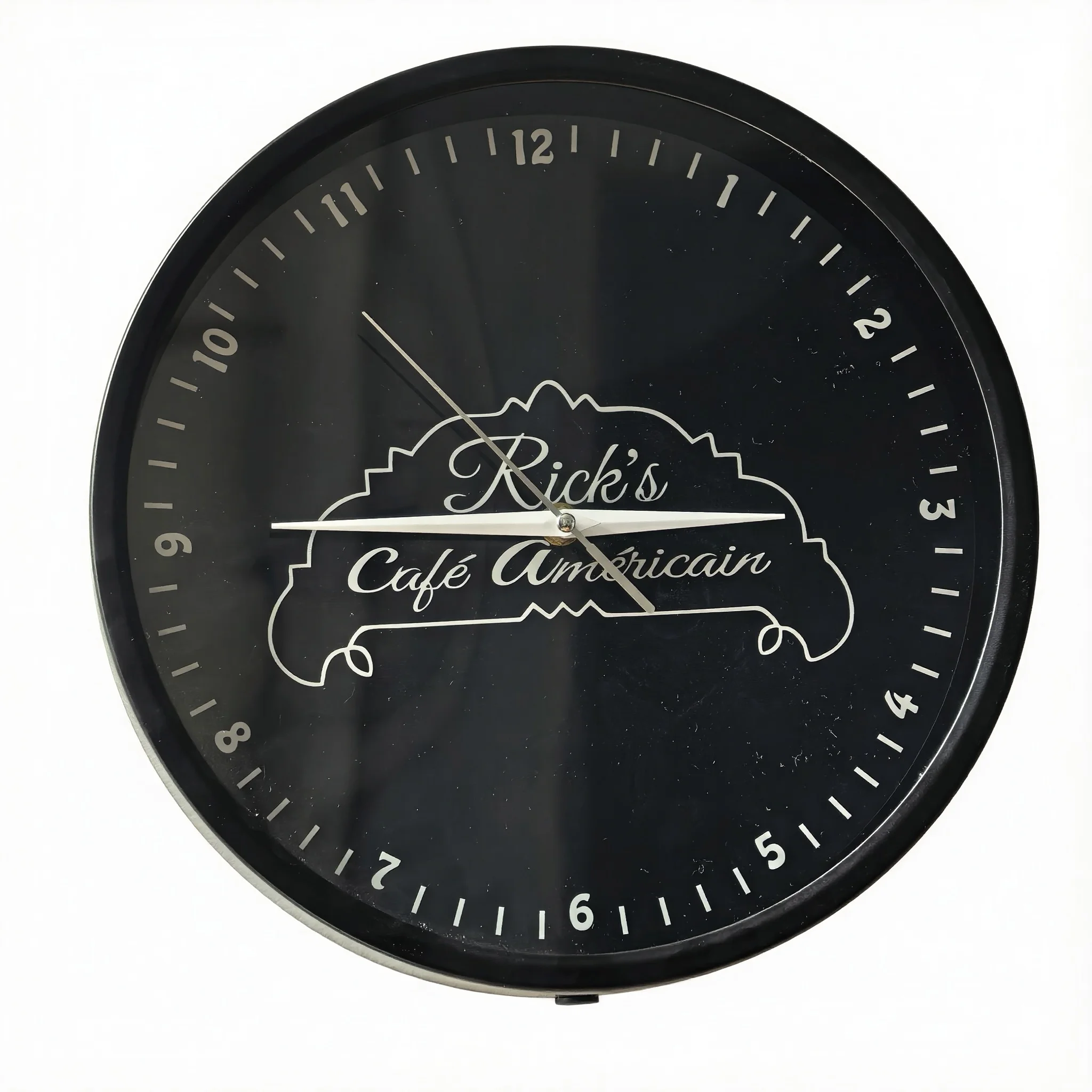 Nostalgic Cafe Glowing Sign Illuminated Wall Clock for Home Bar Pub Coffee Shop Retro Bistro LED Ambient Neon Light Wall Clock