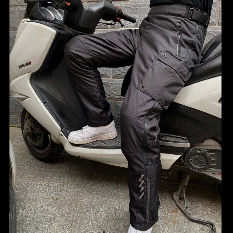 LS2 Winter Motorcycle Pants Anti-fall Motorcycle Quick Disassembly Quick Wear Waterproof Warm Quick Off Pants for Men and Women