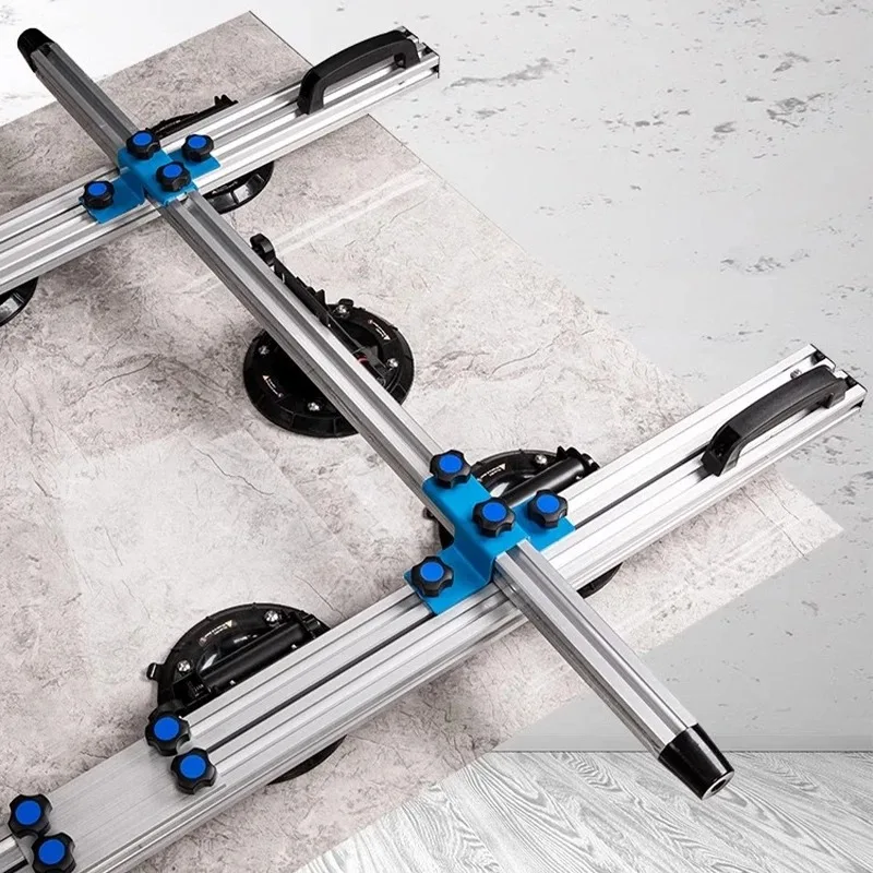 High Load-Bearing Large Format Tile Lifter Granite Ceramic Handling W/Double-Layer Thickened Suction Cups for Construction Site