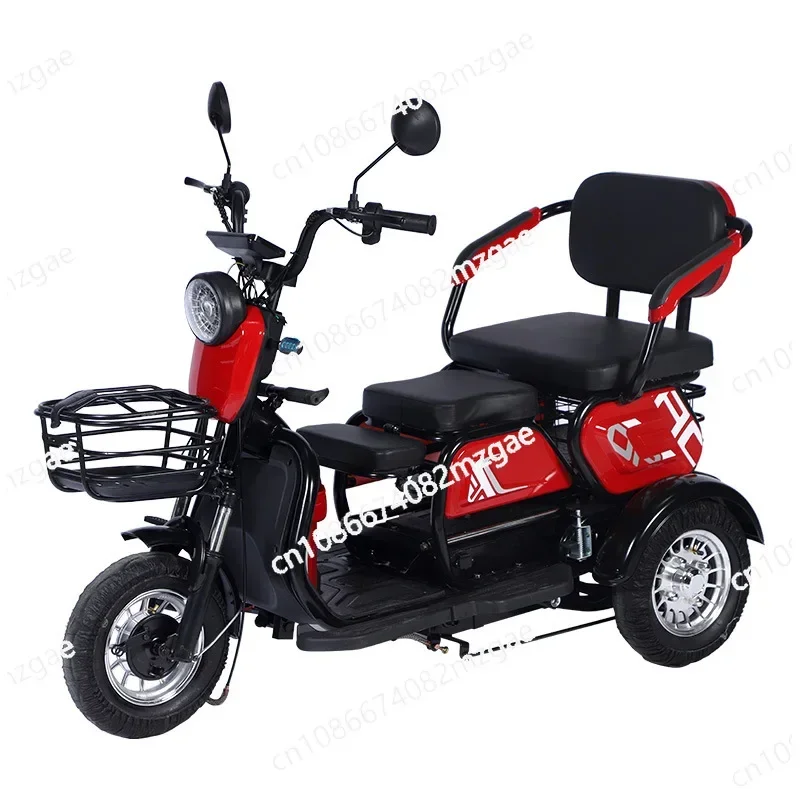 2025 Adult High Quality Frame Electric Tricycle Long Range Battery 8 Inches Tire Huge Bearing Capacity Electric Tricycle