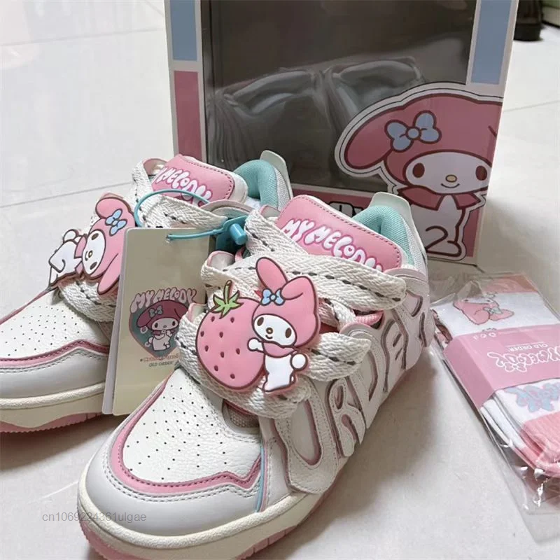 2023 nowe buty Sanrio Anime moja melodia trampki Y2k moda na buty damskie wypoczynek na świeżym powietrzu sportowe buty deskorolkowe akcesoria dla