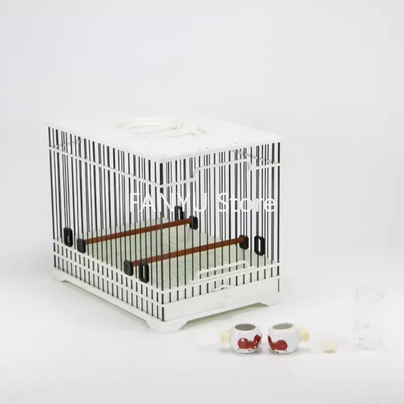 

Outdoors Portable Bird Cages House Parrot Drawer Plastic Carrier Bird Cages Canary Budgie Jaula Pajaro Pet Products WZ50BC