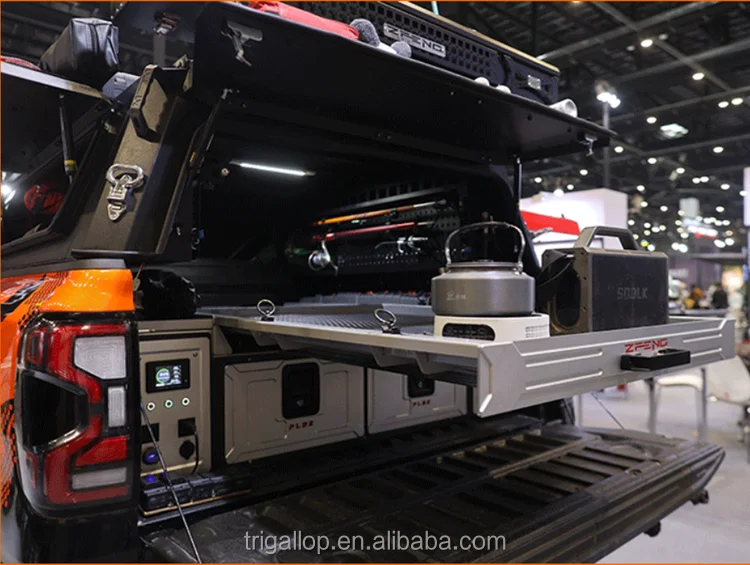 Dream Car Full-size Pickup Truck Bed-length Drawer System For F150 Tundra Heavy Duty Sliding Tool Organizer