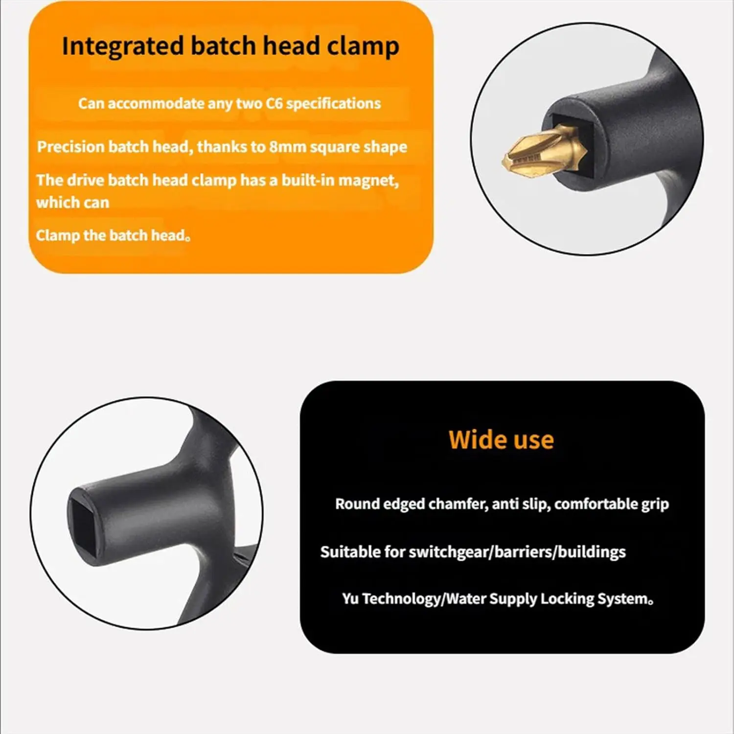 TINSOL 9-in-1 High Torque Universal Electrical Key Wrench for Distribution Cabinet Specialized Power Utility Professional - view 6