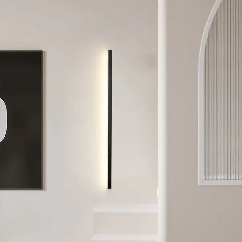 Wall Lamps Minimalist Bedroom Bedsides Long Linear LED Wall Sconces Modern Living Room Sofa Background Wall Straight Strip Light