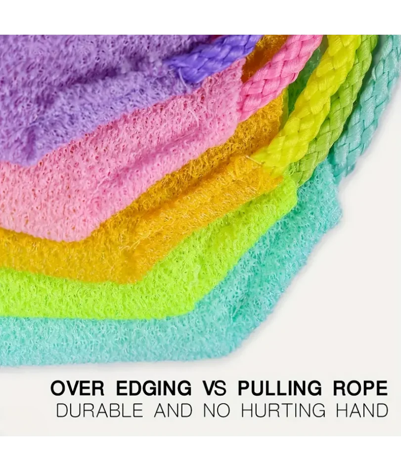 Sheet Exfoliating Bath Towel Bath Stretchable Back Full Body Scrub Towel Super Absorbent Scrub Towel Bathroom Supplies