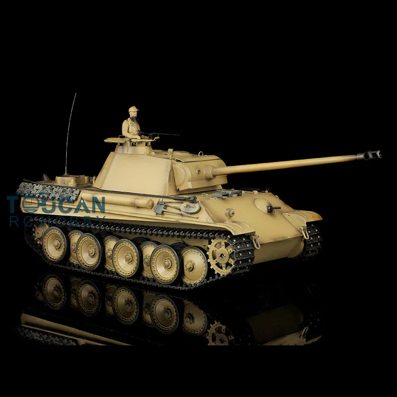 Heng Long 1/16 Scale RC Tank FPV 7.0 Panther G RTR 3879 Metal Tracks Wheels Model TH17500-SMT4