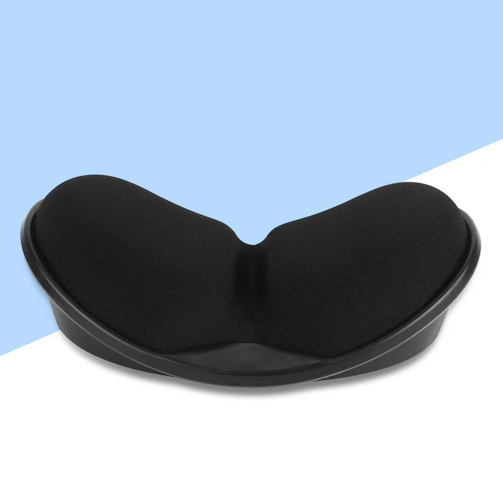 Premium Memory Foam Mouse Mat with Wrist Rest Shape 2 Silicone Strips Non-Slip Bottom for Office Home Gaming Work