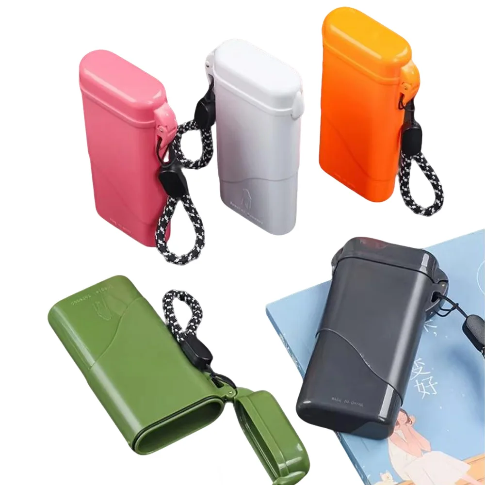 Compact Waterproof Cigarette Case for Slim/Medium/Regular – Shockproof Sealed Metal Tin with Candy Color, Portable Men's Smoking