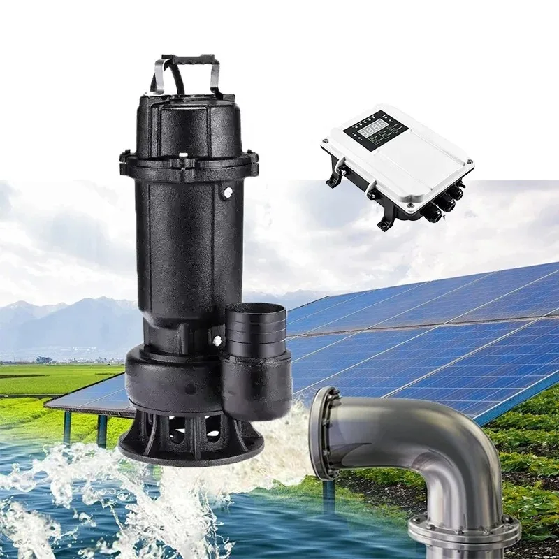 

Солнечный погружной насос AC DC Commercial 3" 1100 Вт для ирригации