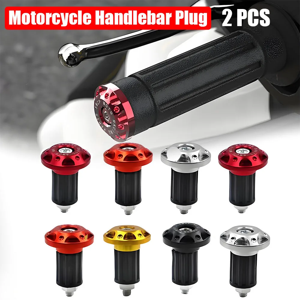 

Decorative Universal Handlebar End Cap with Balance Weight for Motorcycle Sportsbikes Handlebar for 22mm Scooter E-Bike Handgrip