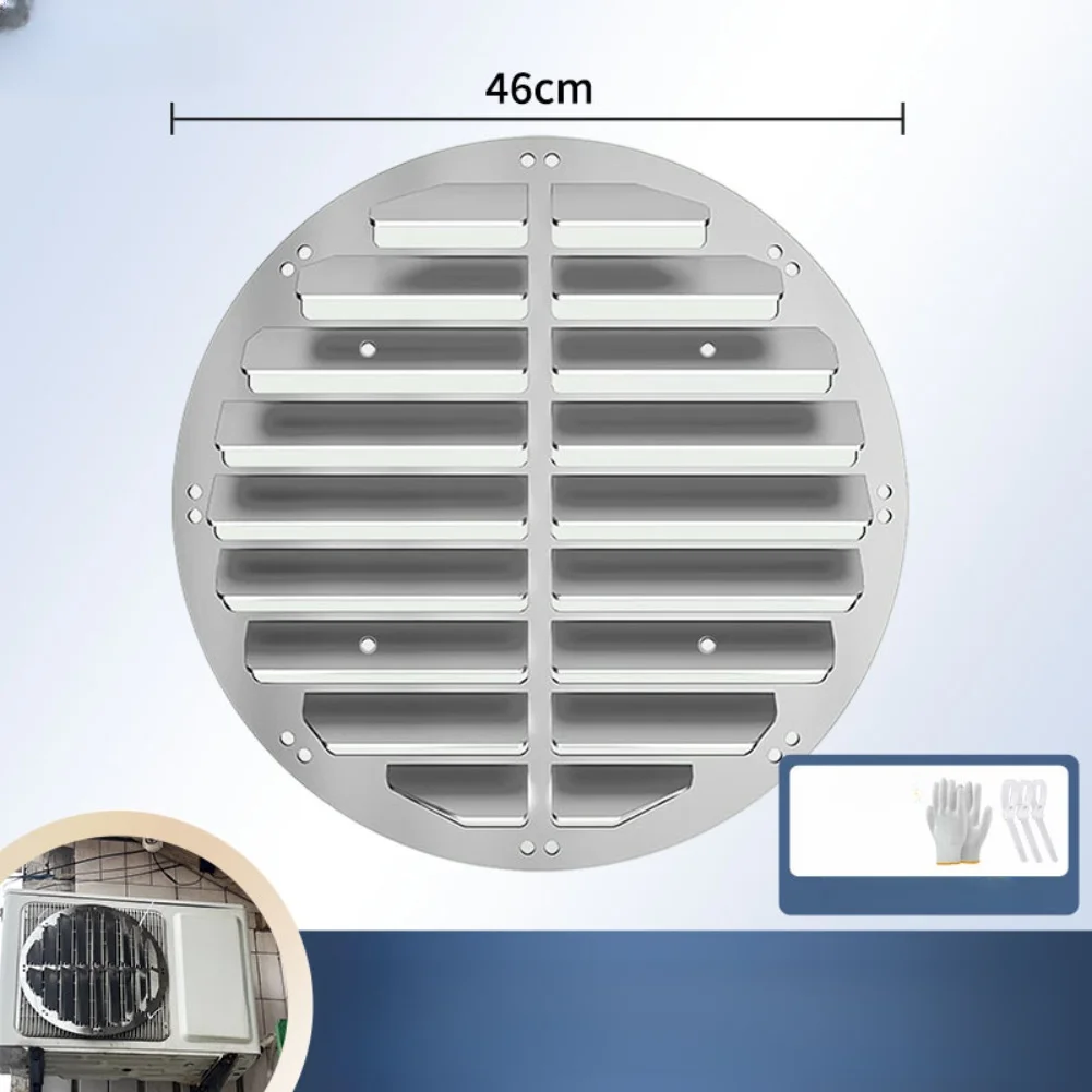 Stainless Steel Air Conditioner Outdoor Unit Air Deflector Wind Guide Plate No Drill AC Louver Cover