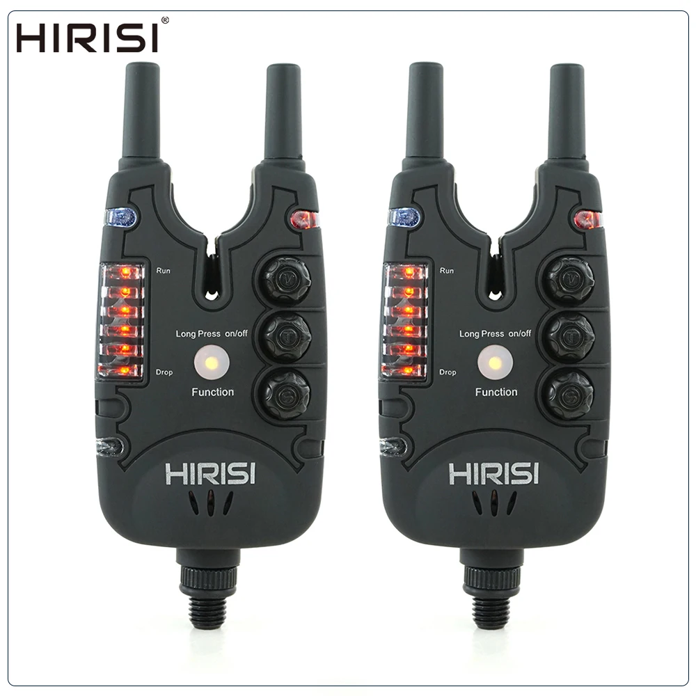 Hirisi Carp Fishing Bite Alarm with Adjustable Volume, Tone, Sensitivity & LED Indicator - Essential Fishing Accessory B150