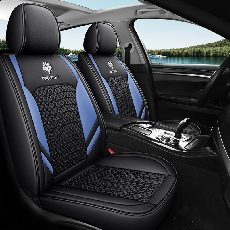 

5 Seats High-end Universal Ice Silk Car Seat Cover For Pontiac G8 Grand Prix GTO Coupe torrent Trans Am Accessories Protector