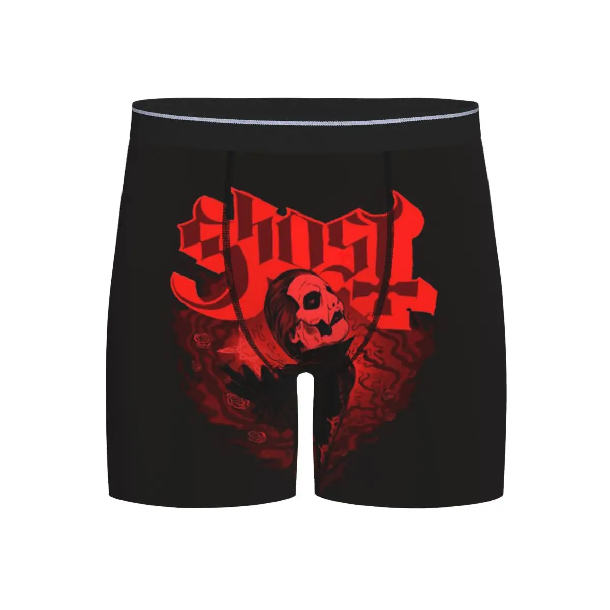 

Long Boxer Underpants Shorts Rock Band Ghost BC Panties Men Soft Underwear for Homme Man Boyfriend Gifts