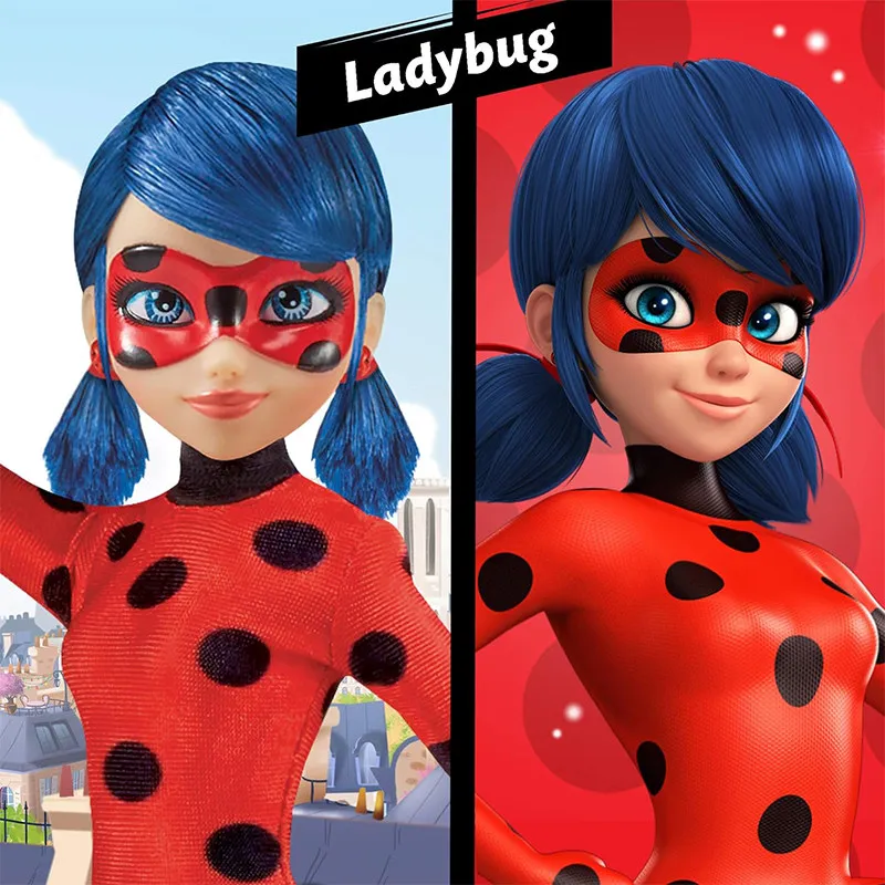 

Хит продаж: Оригинальная кукла-игрушка Playmates Miracle Girl Ladybug ручной работы, шарнирная кукла, коллекционная игрушка, подарок на день рождения, сюрприз.
