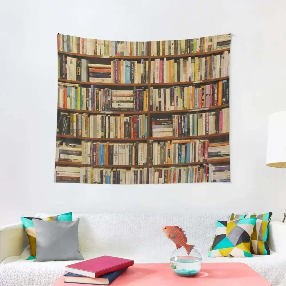 Bookshelf Books Library Bookworm Reading Tapestry Tapete For The Wall Aesthetic Room Decoration Room Decor Tapestry