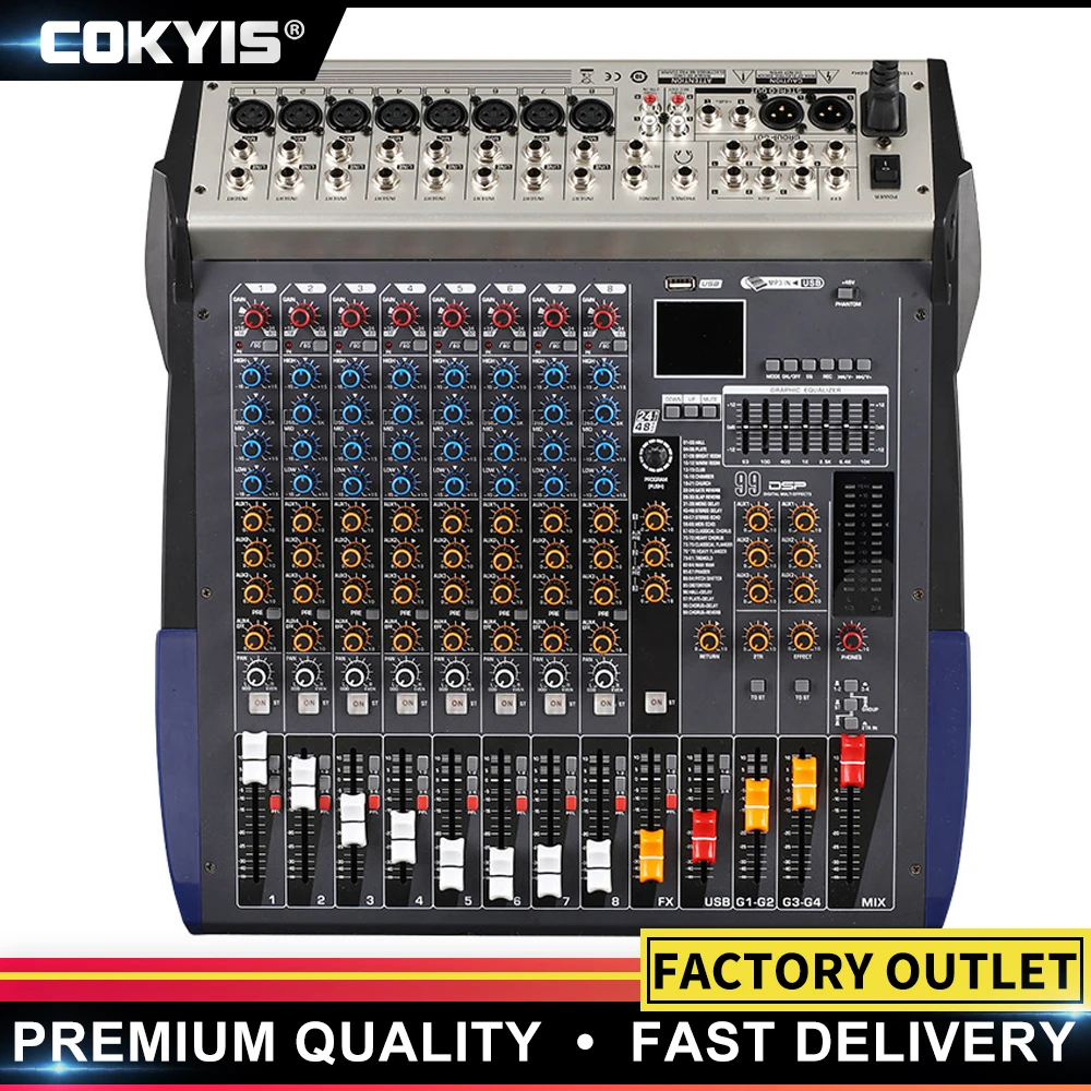 

Hot selling 16 channel sound mixer stage performance home KTV live karaoke USB bluetooth Digital mixer sound table EDX16