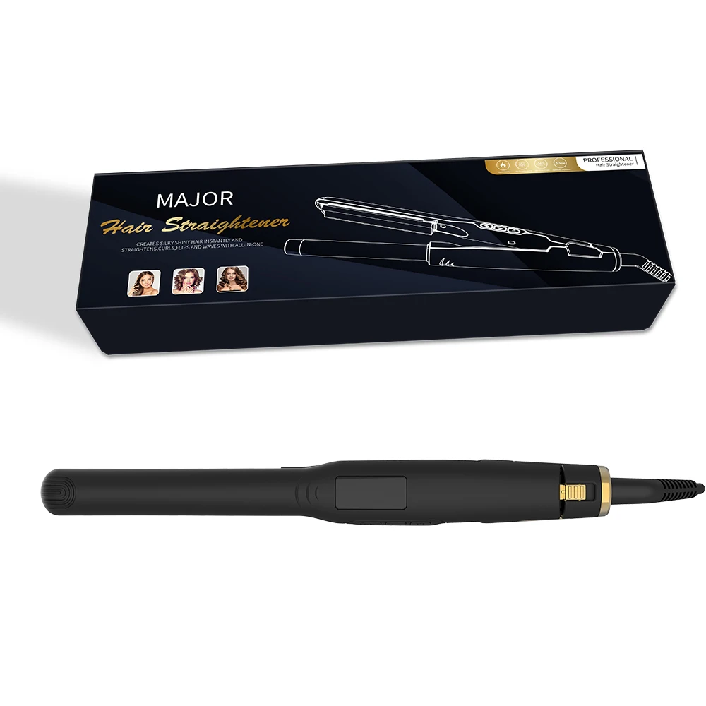 

SMET Professional Hair Straightener Elegant Portable Smart Fast Heating Anti-Scald Flat Iron for Home Hotel Use Titanium Plate