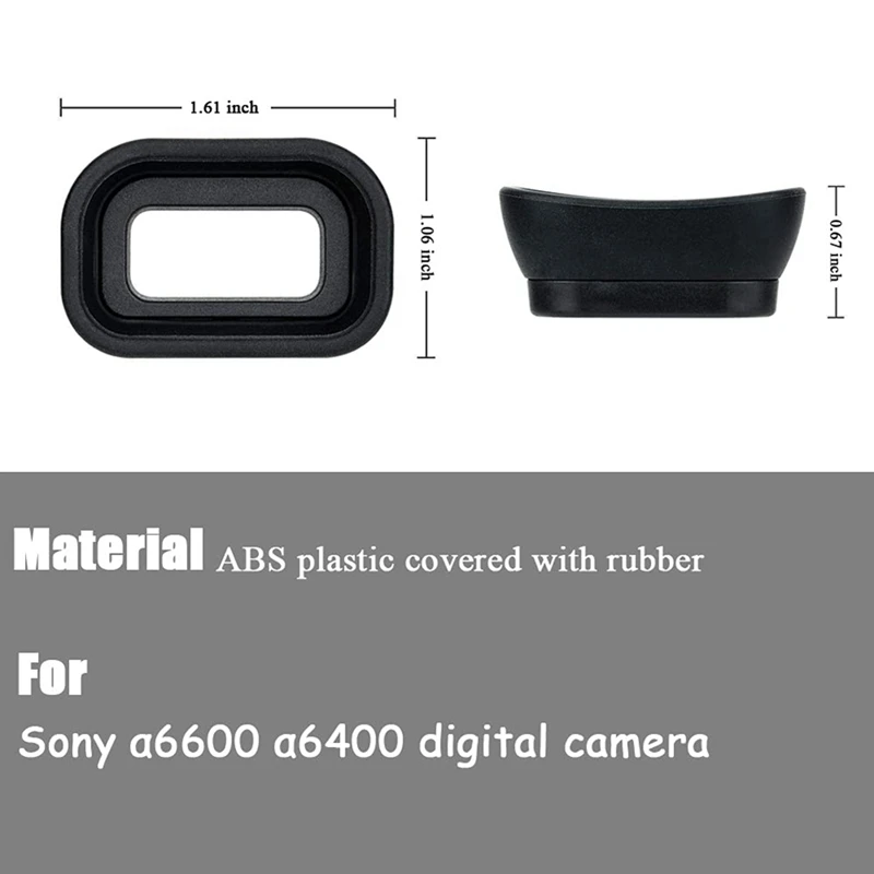 FDA-EP17 Viewfinder Eyepiece Eyecup Eye Cup For Sony A6600 A6500 A6400 Digital Camera, Replace Eyepiece FDA-EP17 EP-17 Durable