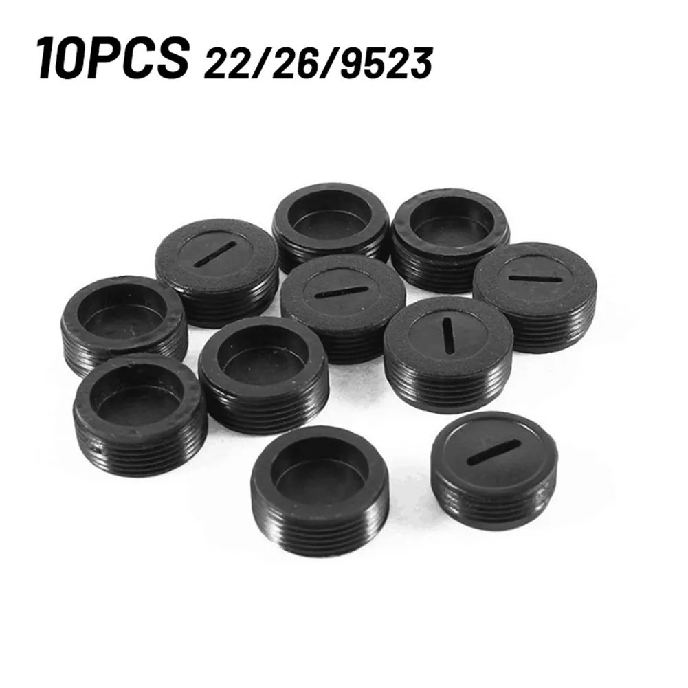 

10pcs Carbon Brush Holder Cap Cover For Electric Hammer Electric Drill Angle Grinder Plastic Electric Brush Cover