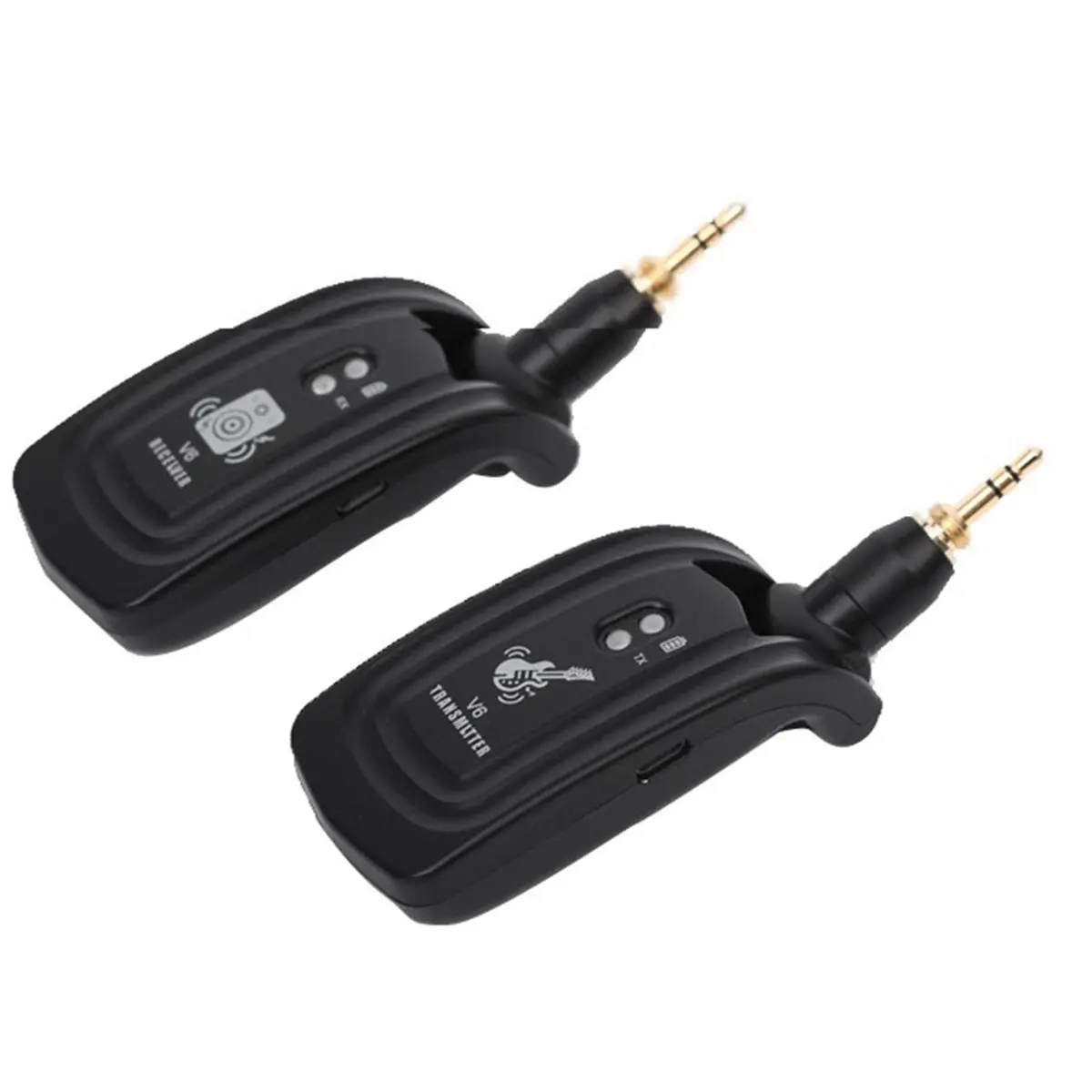 ▶○【On Sale】V6 Wireless Guitar System UHF Wireless Transmitter Receiver for Electric Guitar/ Instruments
