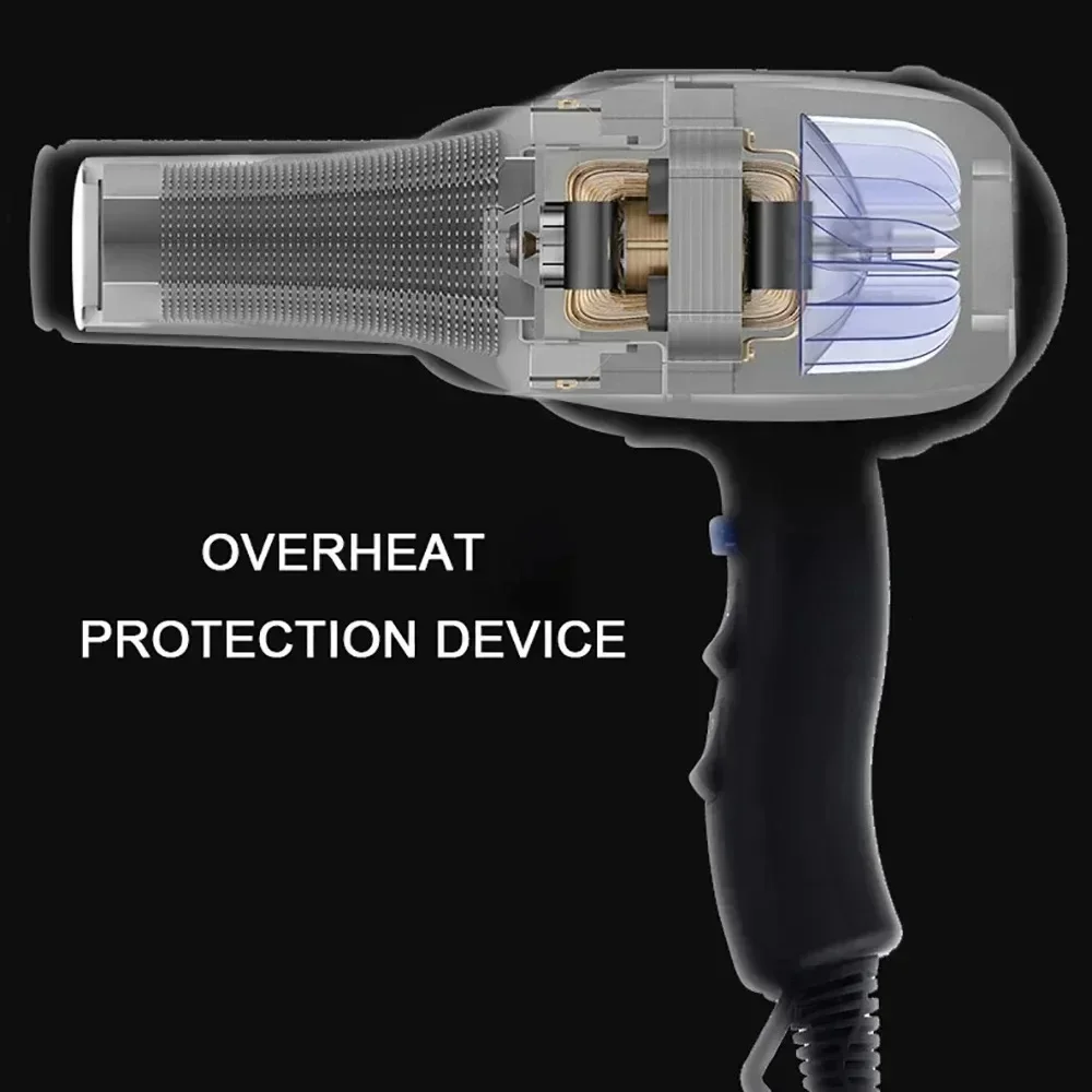 Sèche-cheveux ionique à ions négatifs, sèche-cheveux à séchage rapide, outils de coiffure professionnels, salon de coiffure, soins capillaires, vent injuste, 8000W